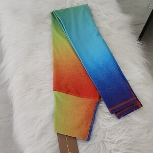 🌈🩵💜🧡💛 Niyama Sol Dip Dye Neon Rainbow Batefoot Leggings XS, BNWT🏷